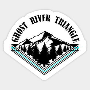 Ghost River Triangle Sticker